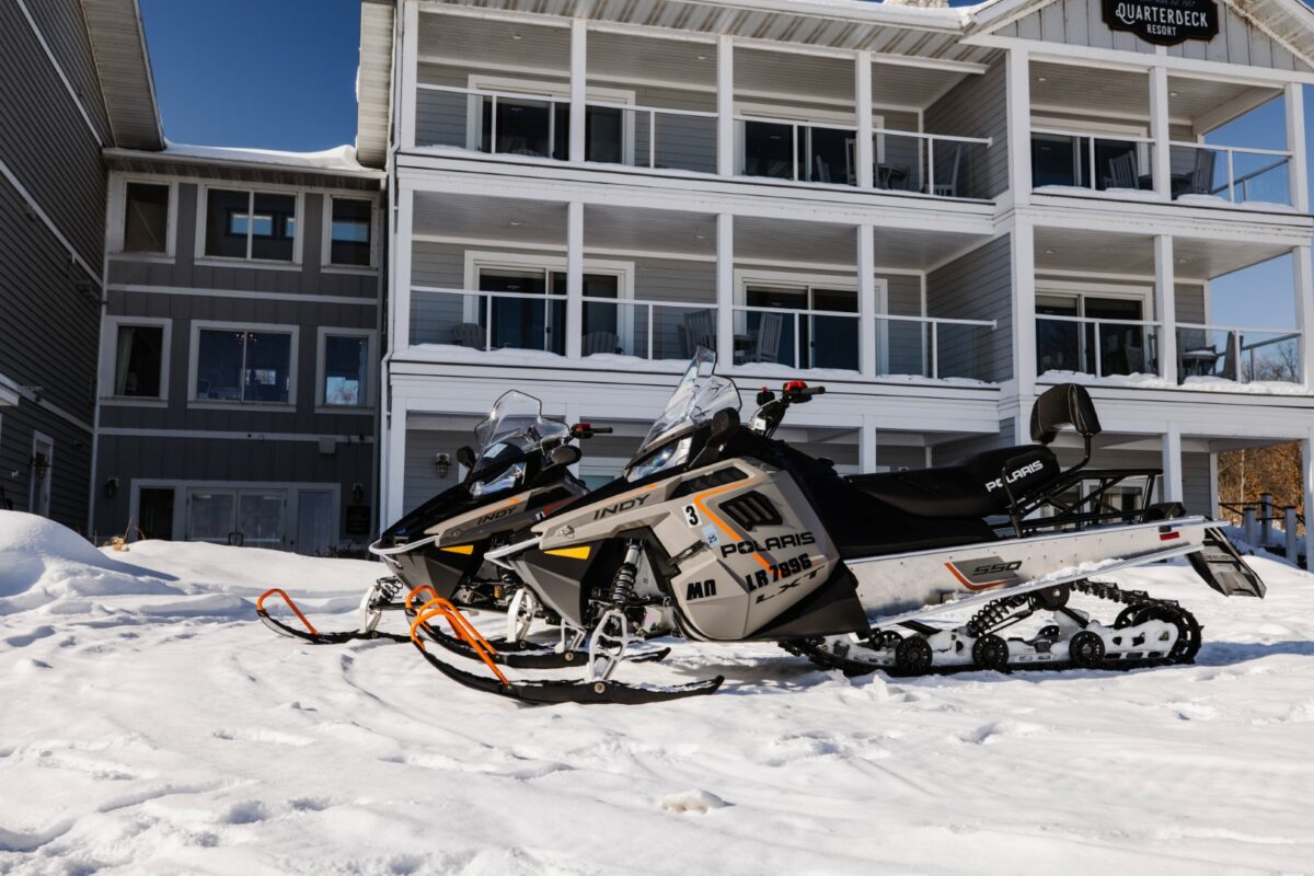 Minnesota Snowmobile Adventures at Quarterdeck Resort in Nisswa, MN