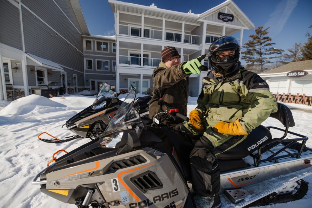 Minnesota Snowmobile Adventures at Quarterdeck Resort in Nisswa, MN