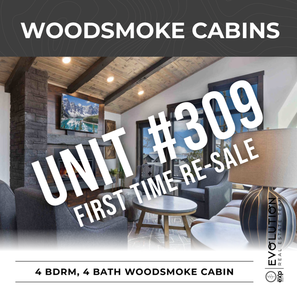 Woodsmoke Cabins Unit 309 living room interior